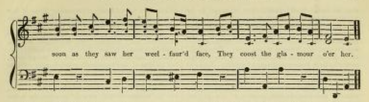 Johhny Faa (cont) - musical score