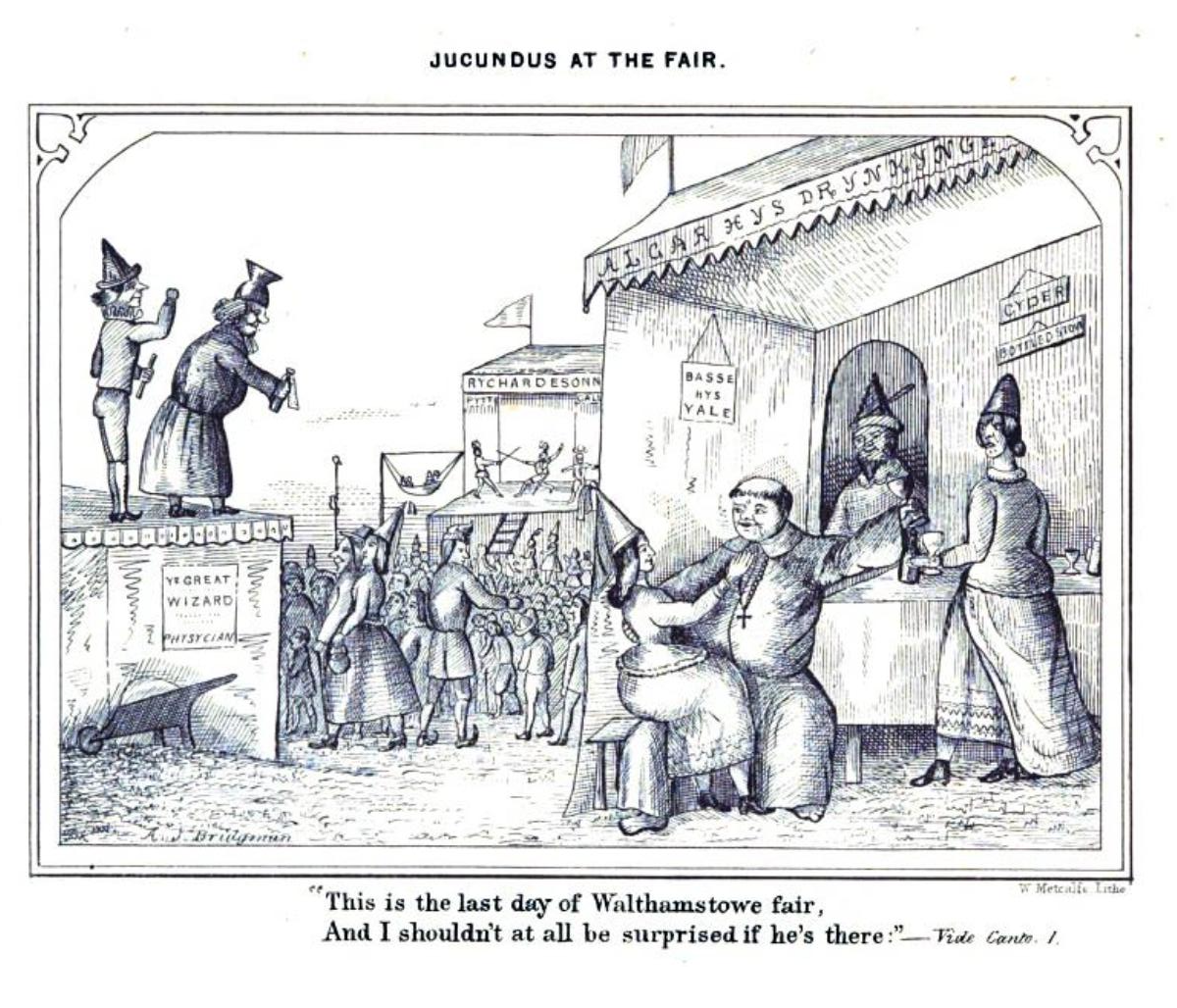 JUCUNDUS AT THE FAIR. "This is the last day of Walthamstowe fair", Vide Canto. 1.